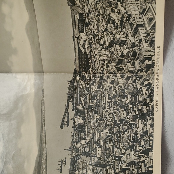Vintage 1920’s Ricordo Di Napoli Fold-Out Postcard & Map Booklet - Picture 15 of 16